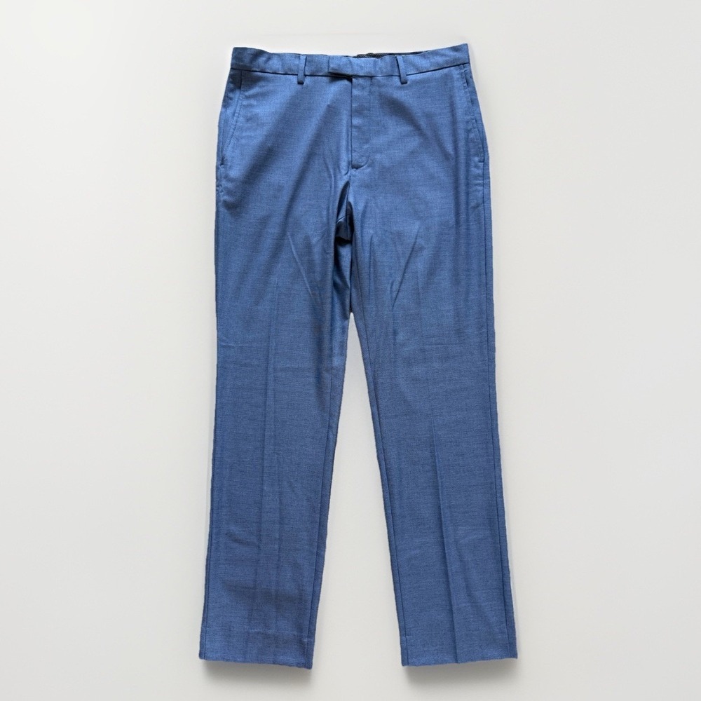 Banana Republic Slim Fit Dress Pant Sz 32x32 Blue Straight Classic Career Formal